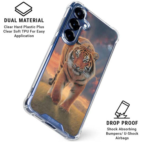 Rising Tiger by Vincent Hie Galaxy S25 Clear Case